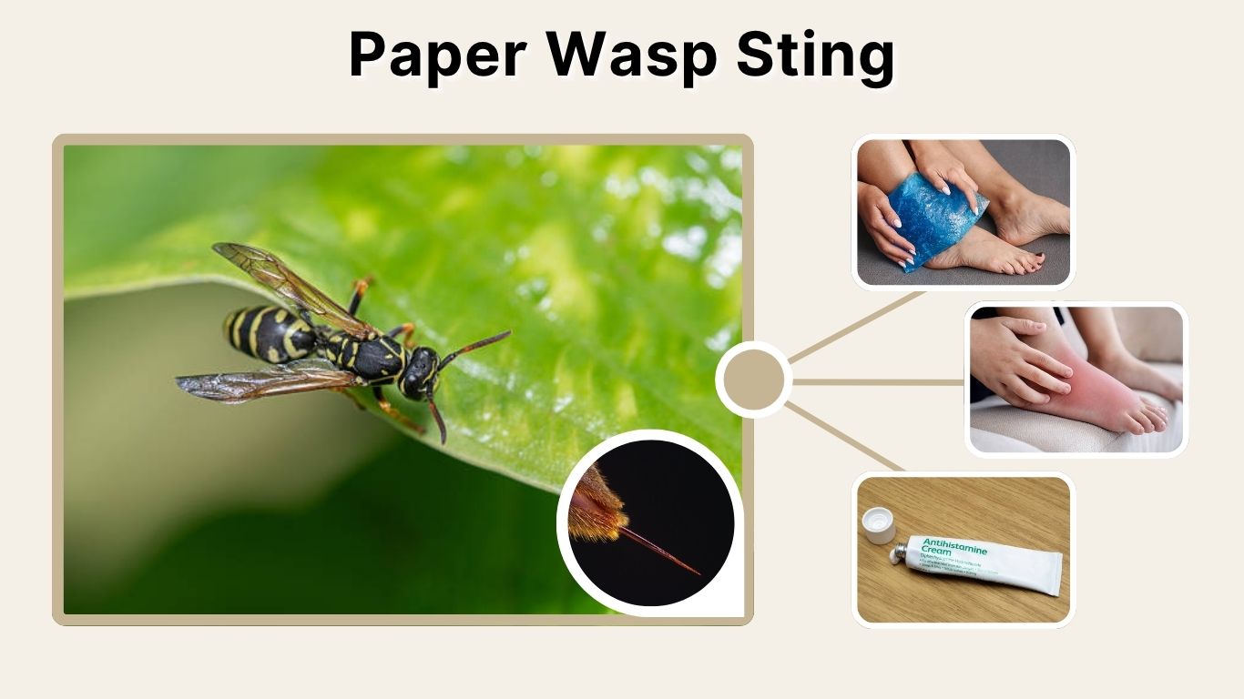 Paper Wasp Sting: Symptoms, Pain, Treatment & Reaction Guide