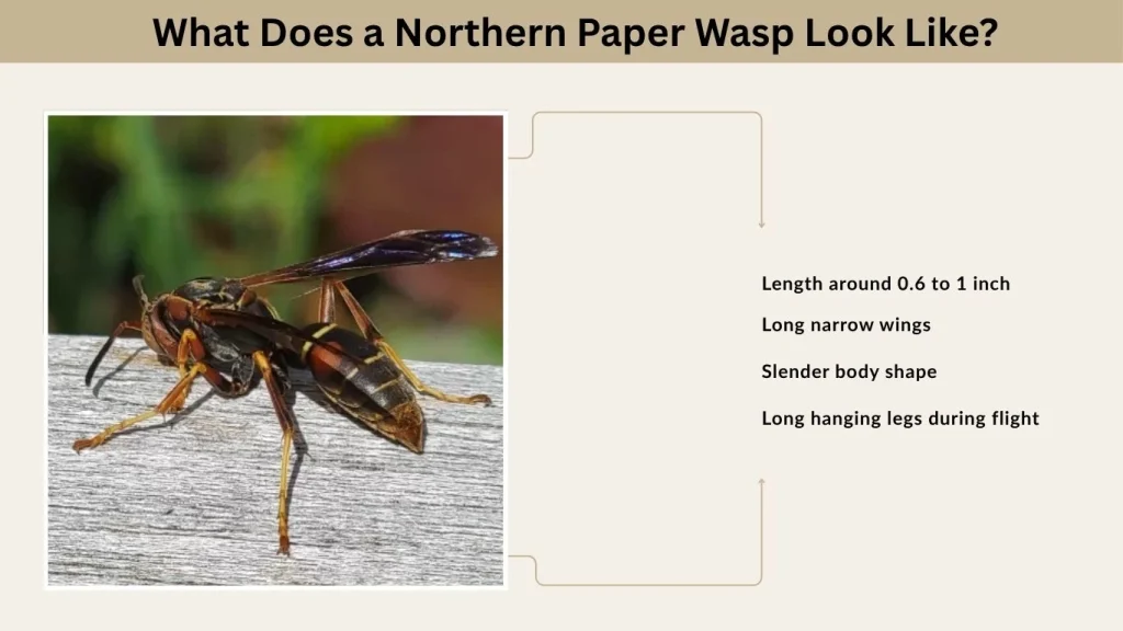 What Does a Northern Paper Wasp Look Like?