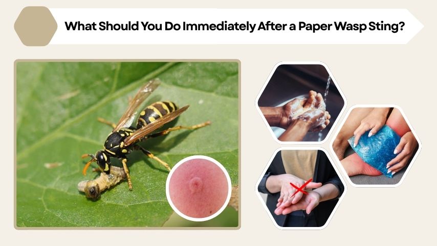 What Should You Do Immediately After a Paper Wasp Sting?