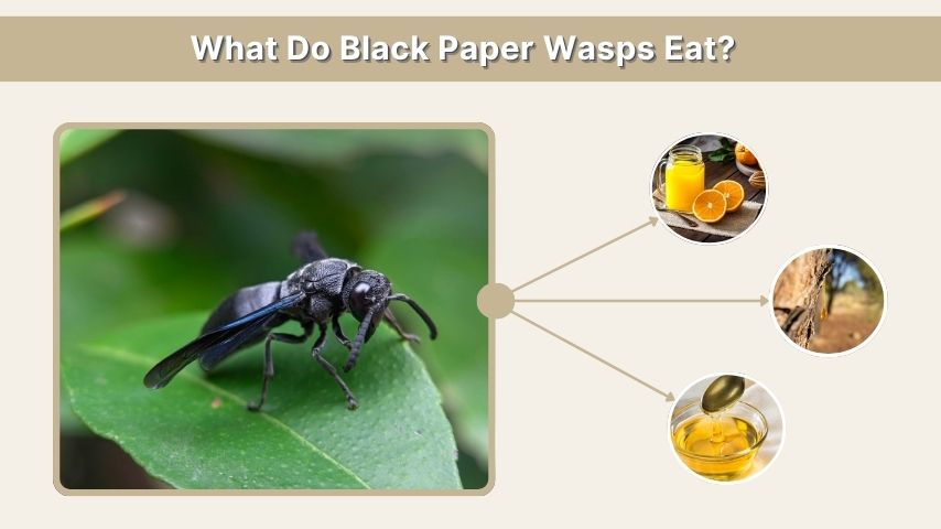 What Do Black Paper Wasps Eat?