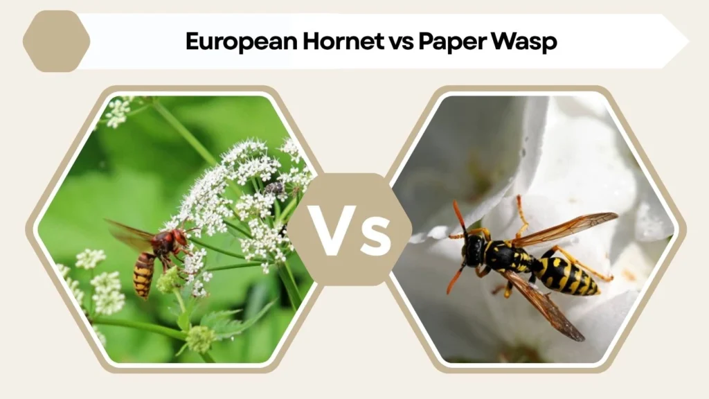 European Hornet vs Paper Wasp