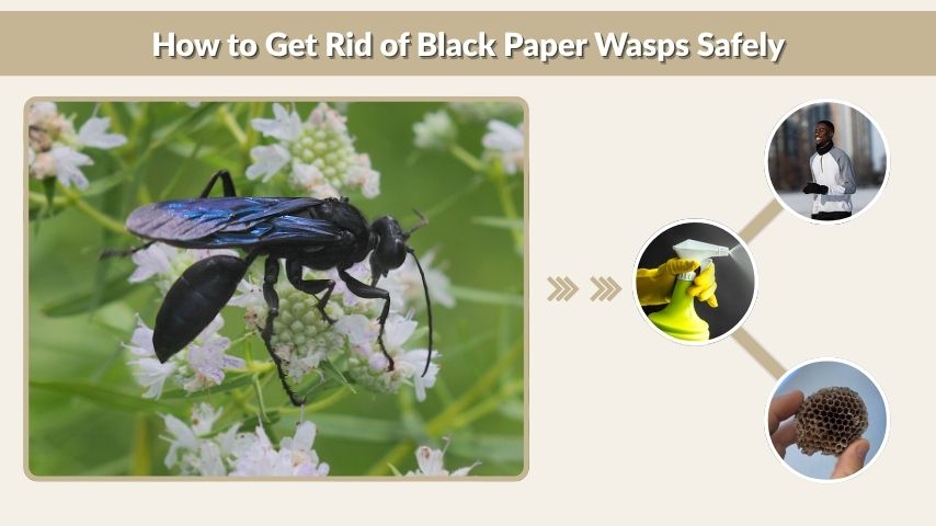 How to Get Rid of Black Paper Wasps Safely