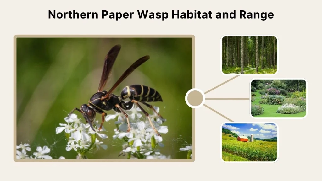 Northern Paper Wasp Habitat and Range