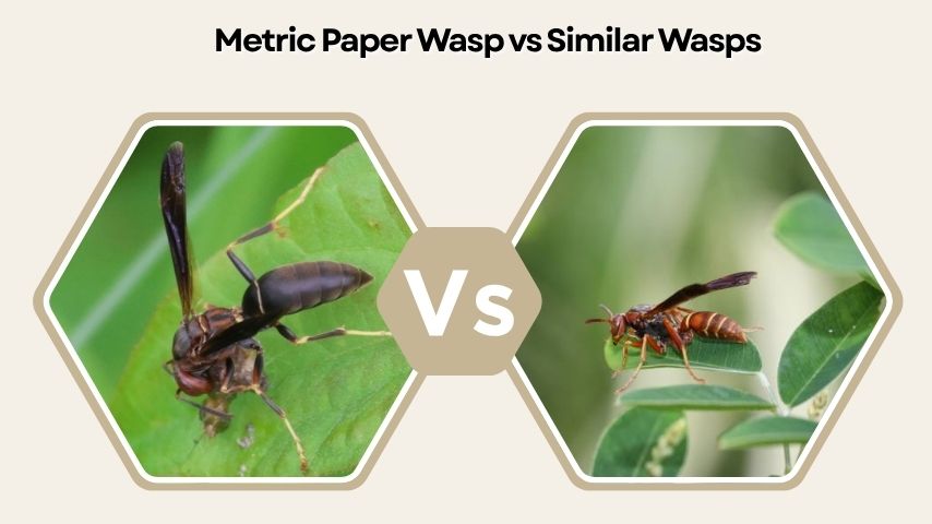Metric Paper Wasp vs Similar Wasps