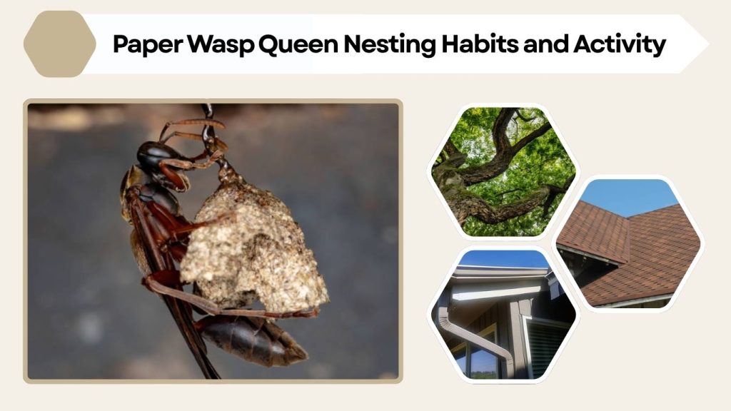 Paper Wasp Queen Nesting Habits and Activity