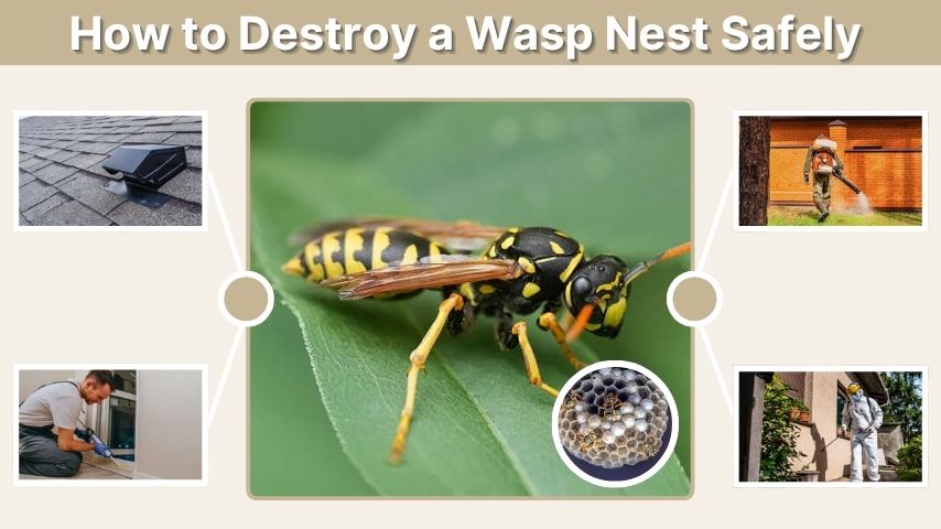 How to Destroy a Wasp Nest Safely and Effectively