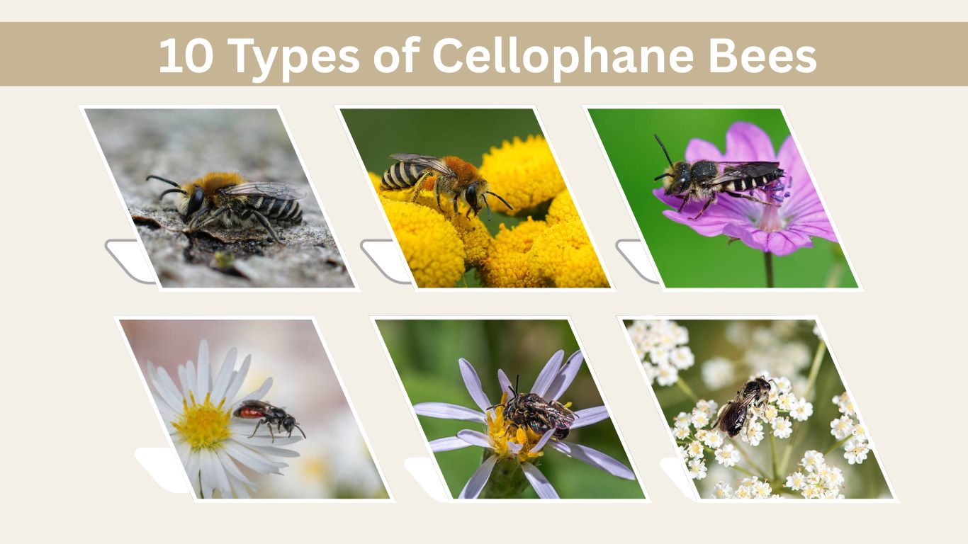 10 Types of Cellophane Bees: Identification and Pictures