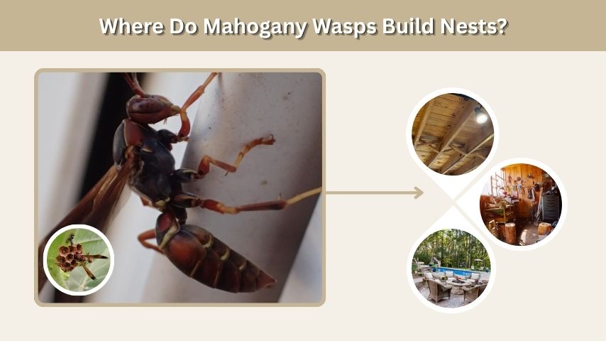 Where Do Mahogany Wasps Build Nests?