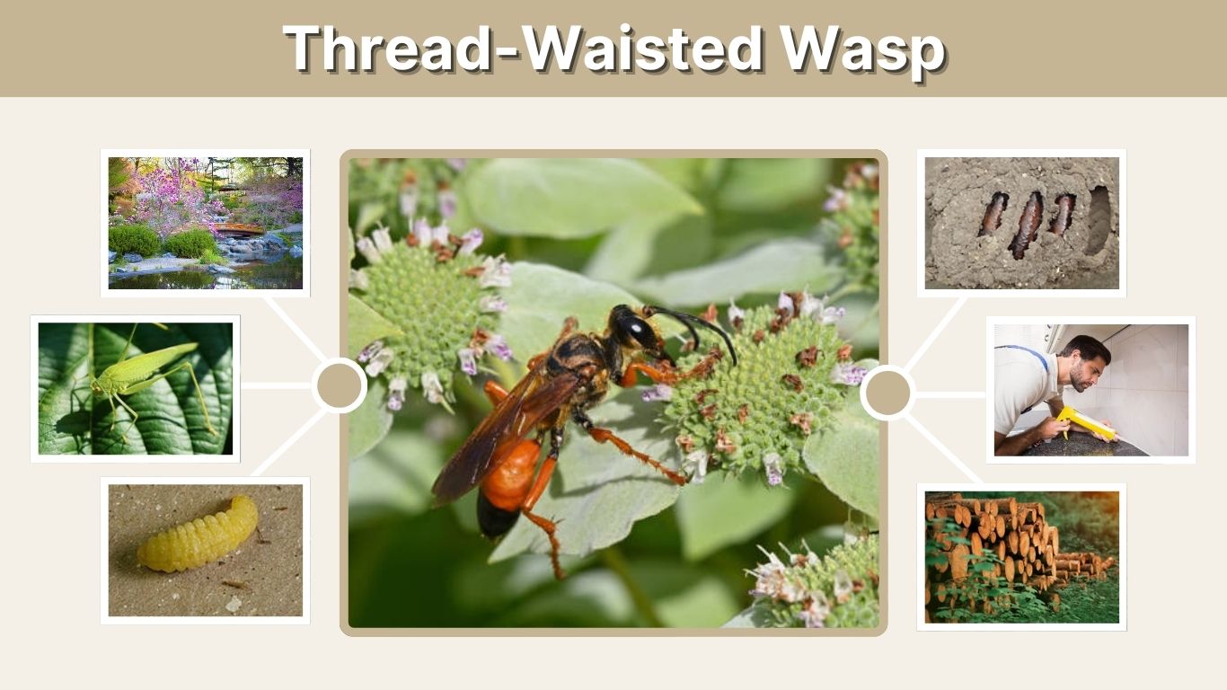 Thread-Waisted Wasp: Identification, Sting and Facts