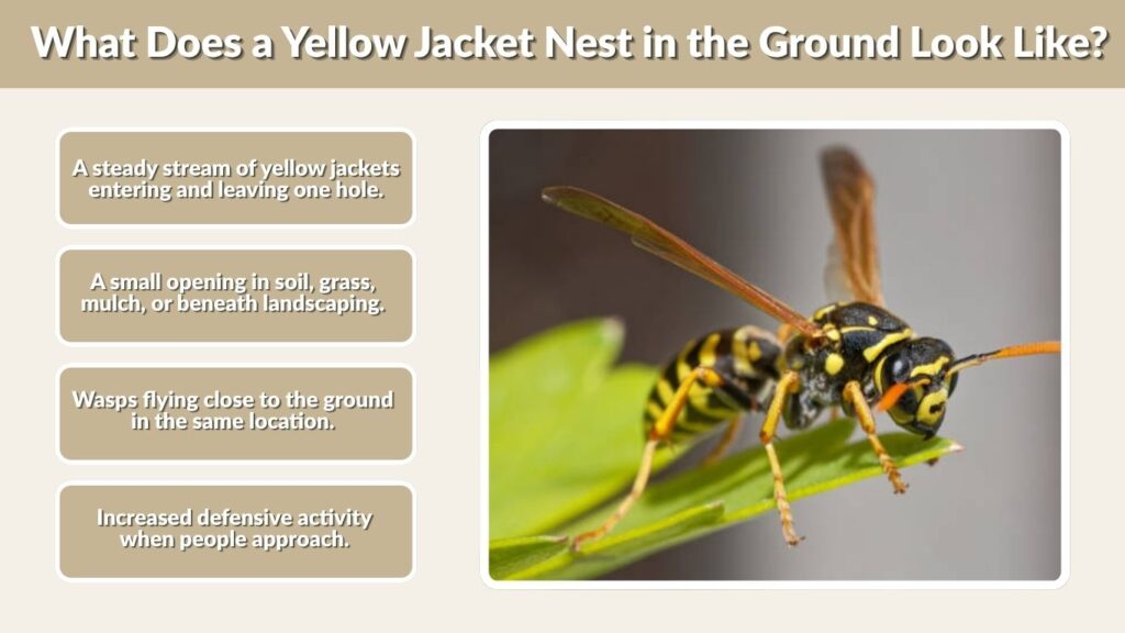 What Does a Yellow Jacket Nest in the Ground Look Like?