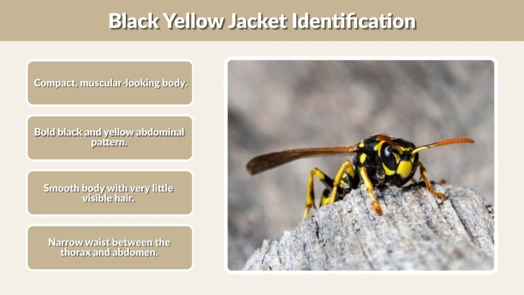 Black Yellow Jacket Identification