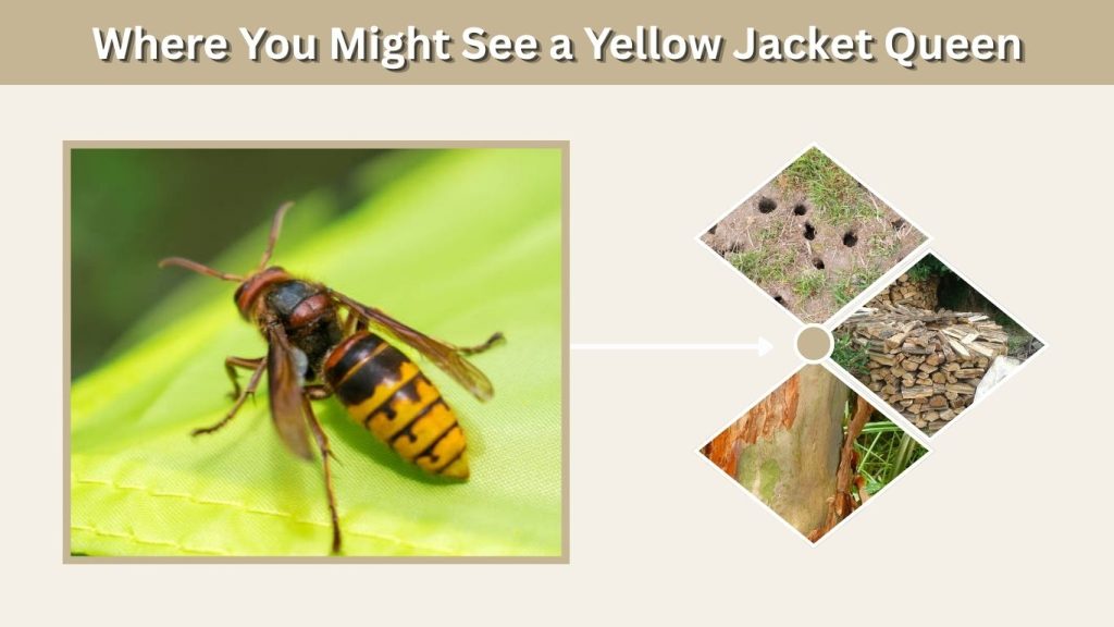 Where You Might See a Yellow Jacket Queen