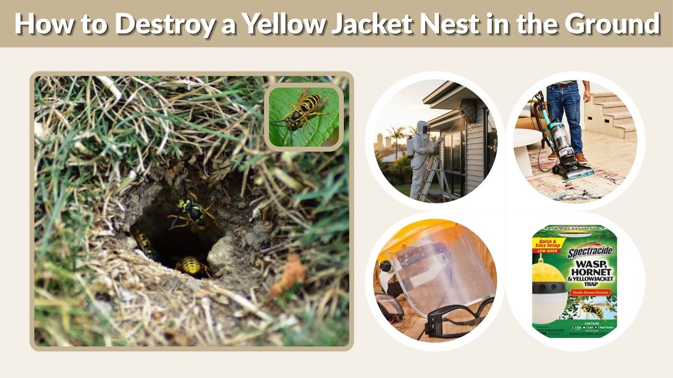 How to Destroy a Yellow Jacket Nest in the Ground