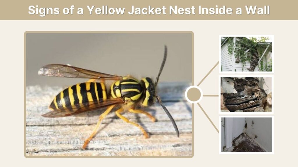 Signs of a Yellow Jacket Nest Inside a Wall