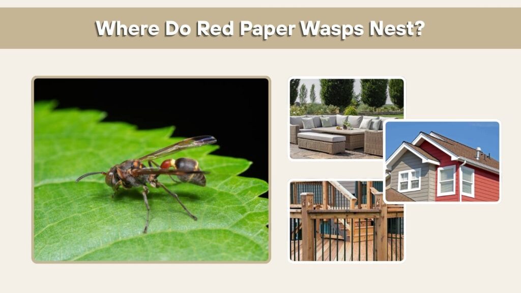 Where Do Red Paper Wasps Nest?