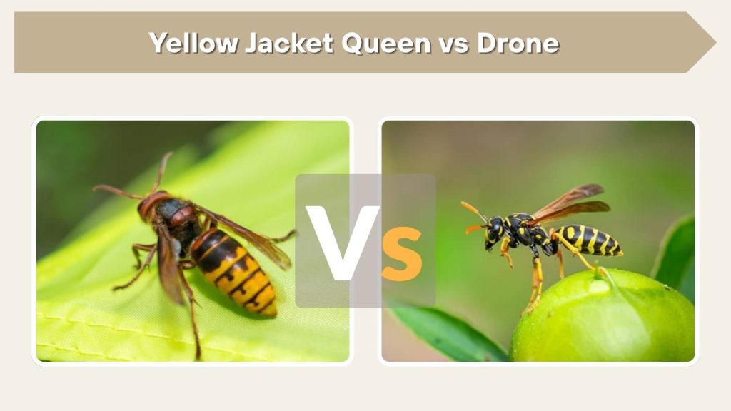 Yellow Jacket Queen vs Drone