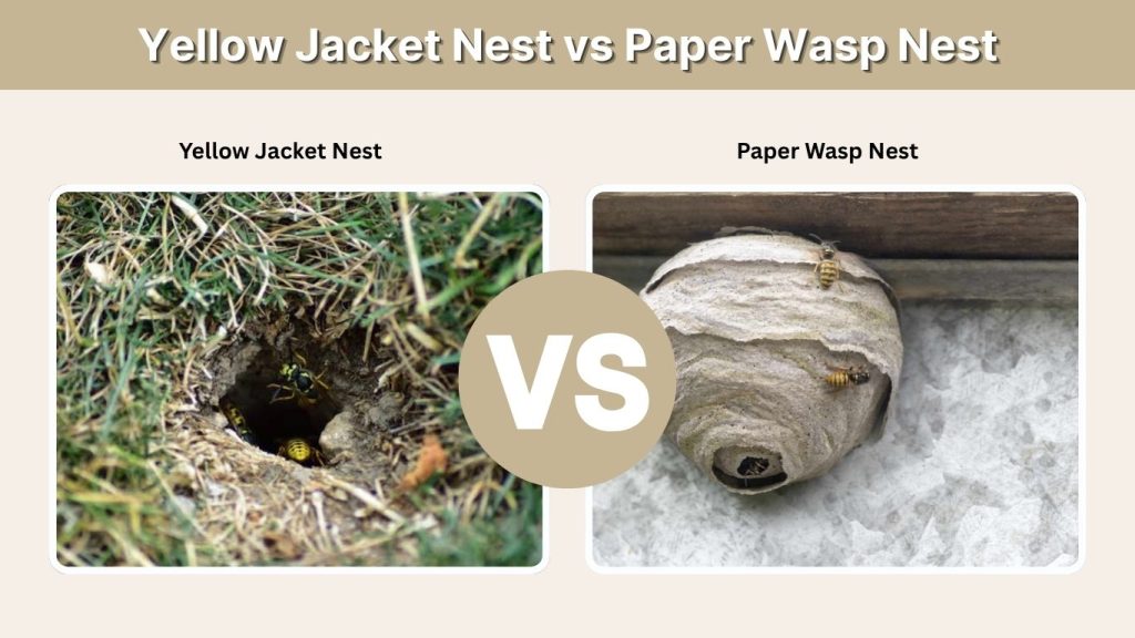 Yellow Jacket Nest vs Paper Wasp Nest