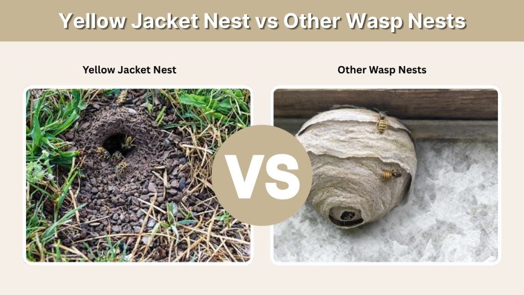 Yellow Jacket Nest vs Other Wasp Nests
