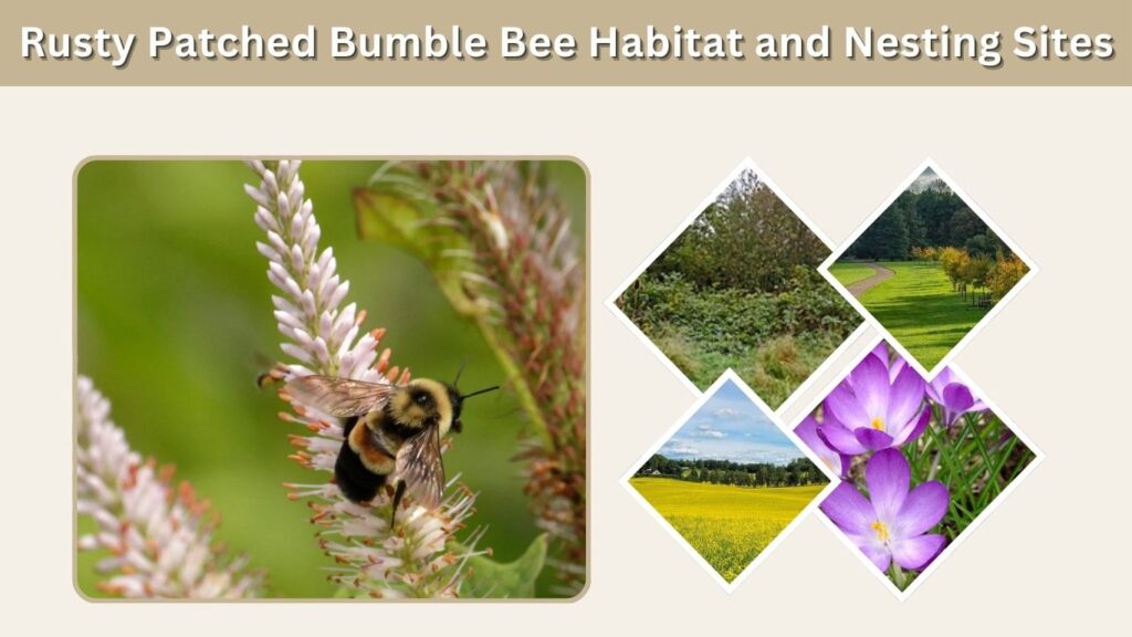 Rusty Patched Bumble Bee Habitat and Nesting Sites