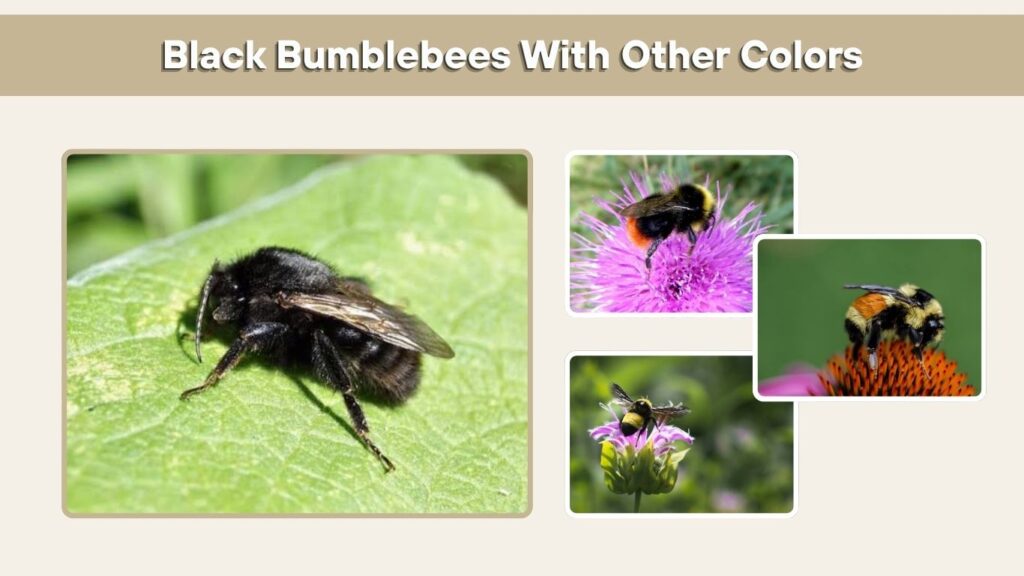Black Bumblebees With Other Colors
