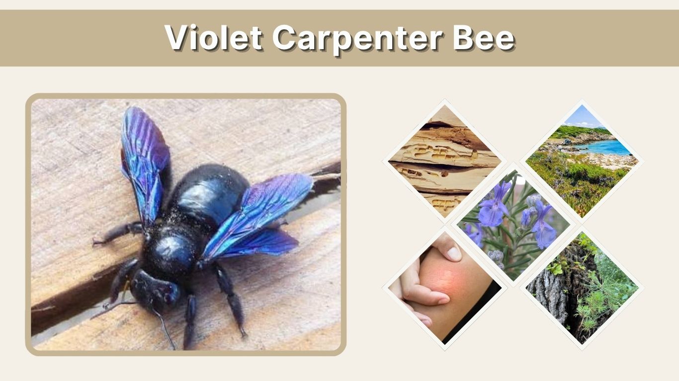 Violet Carpenter Bee: Sting, Size, Nest, Habitat & Facts