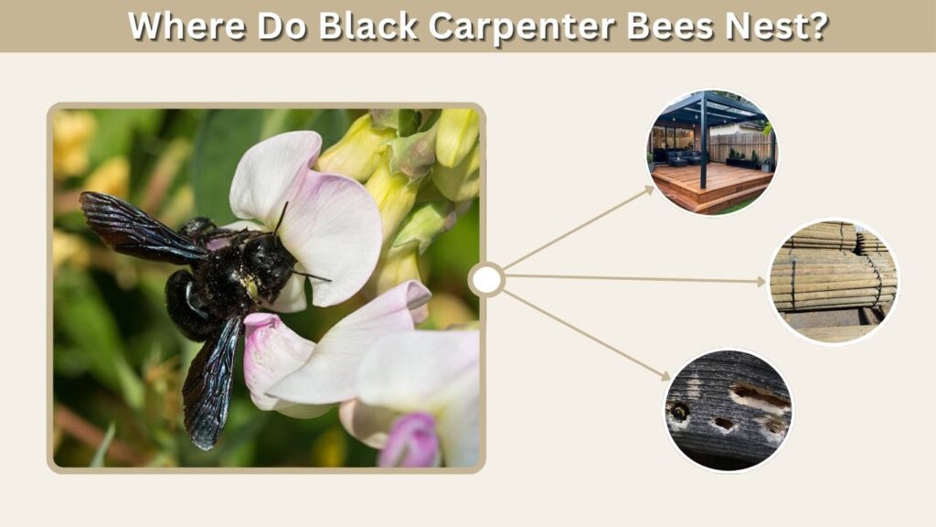 Where Do Black Carpenter Bees Nest?