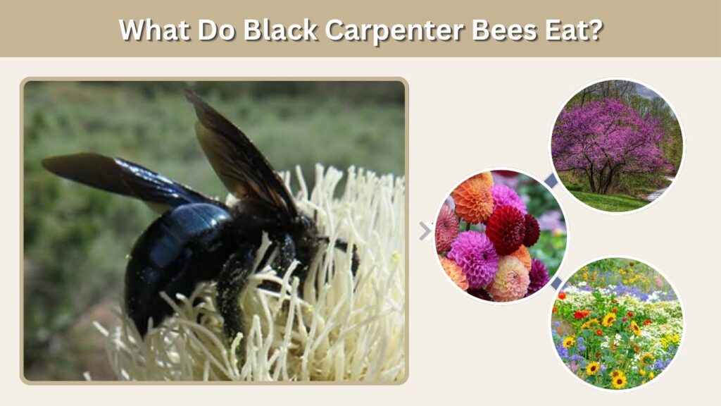 What Do Black Carpenter Bees Eat?
