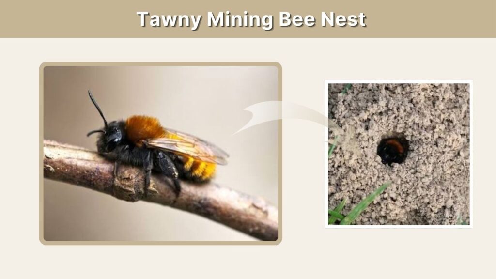 Tawny Mining Bee Nest