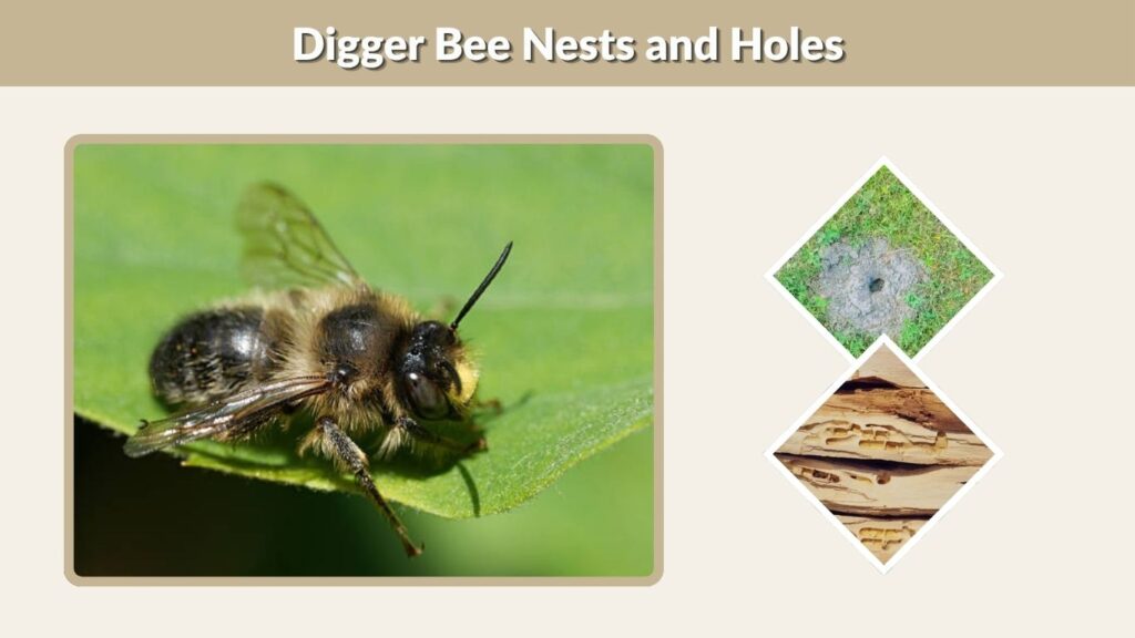 Digger Bee Nests and Holes