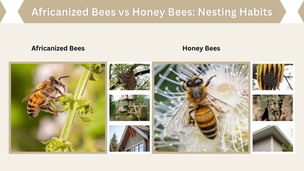Africanized Bees vs Honey Bees: Nesting Habits