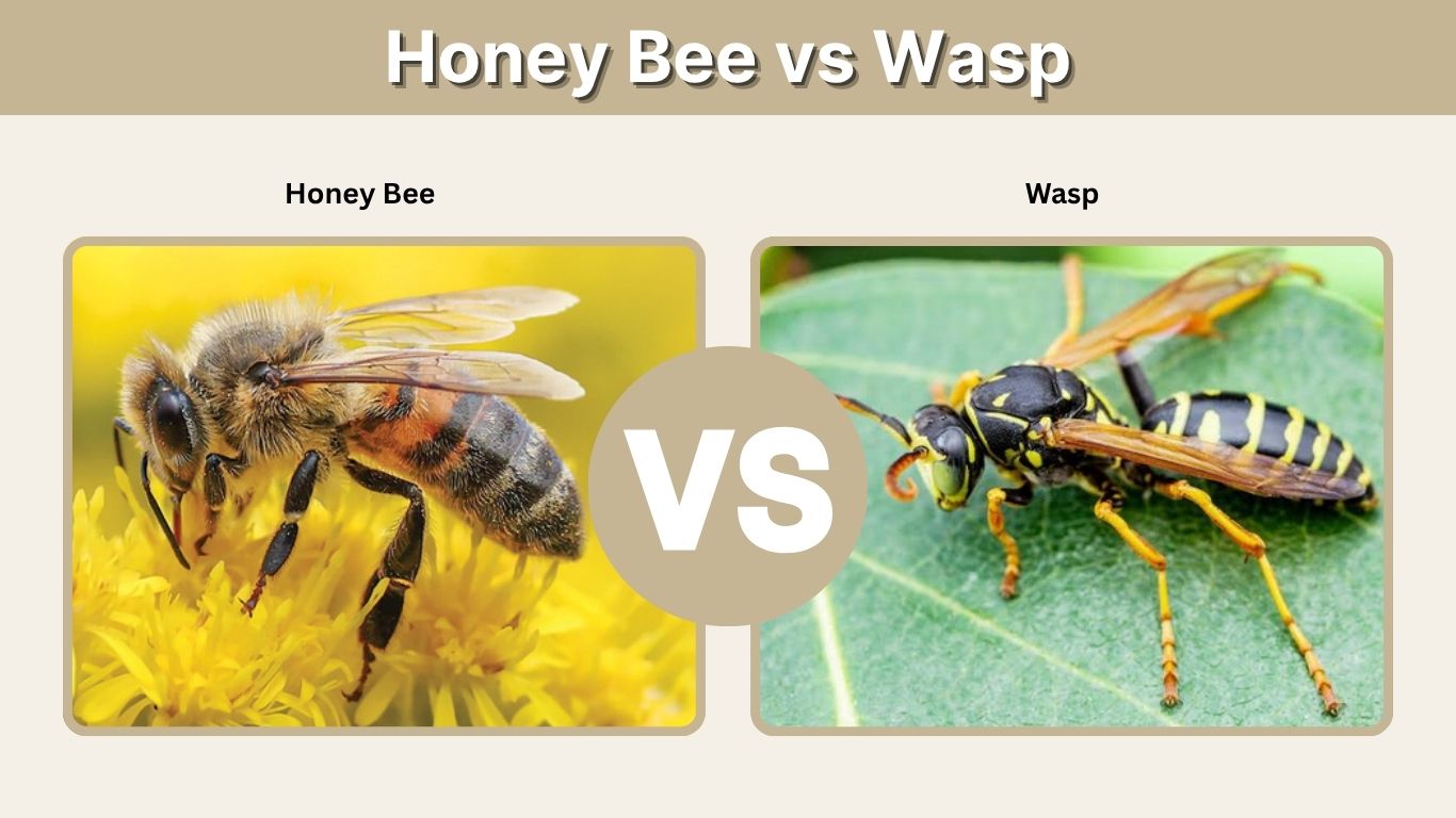 Honey Bee vs Wasp: Differences in Looks, Nests, and Stings